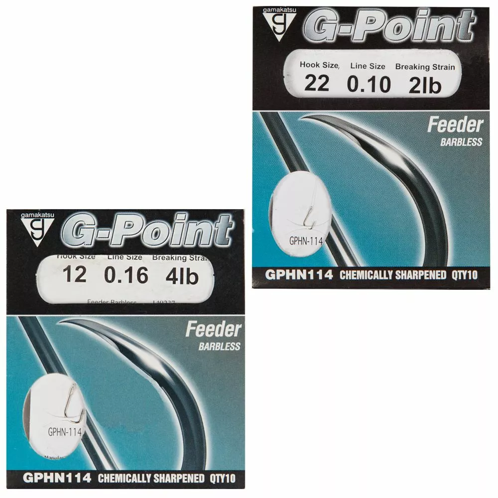 Daiwa Feeder Barbless Hook To Nylon Hook Terminal Tackle